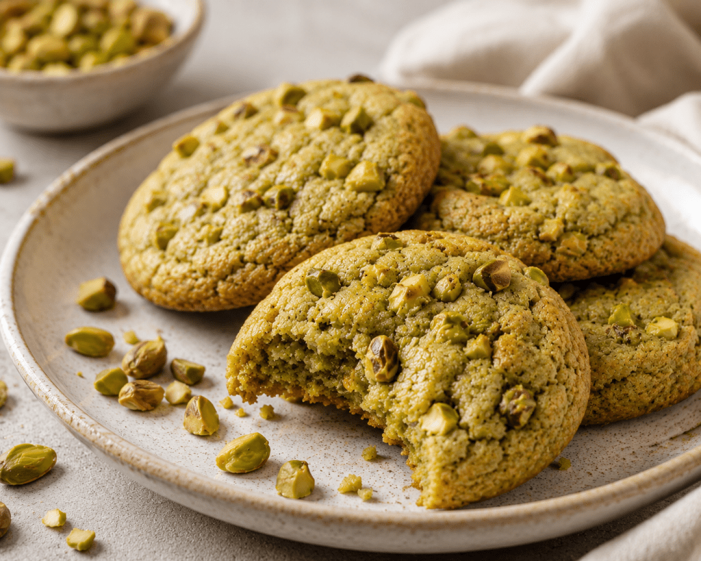 Soft & Chewy Pistachio Cookies with White Chocolate&nbsp;Chunks