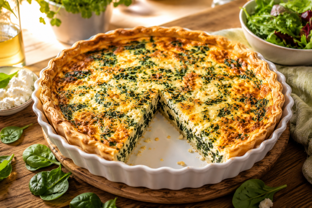 Golden Spinach & Ricotta&nbsp;Quiche