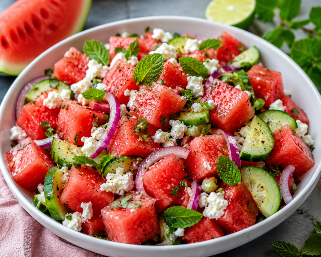 Fresh Watermelon Summer Salad
