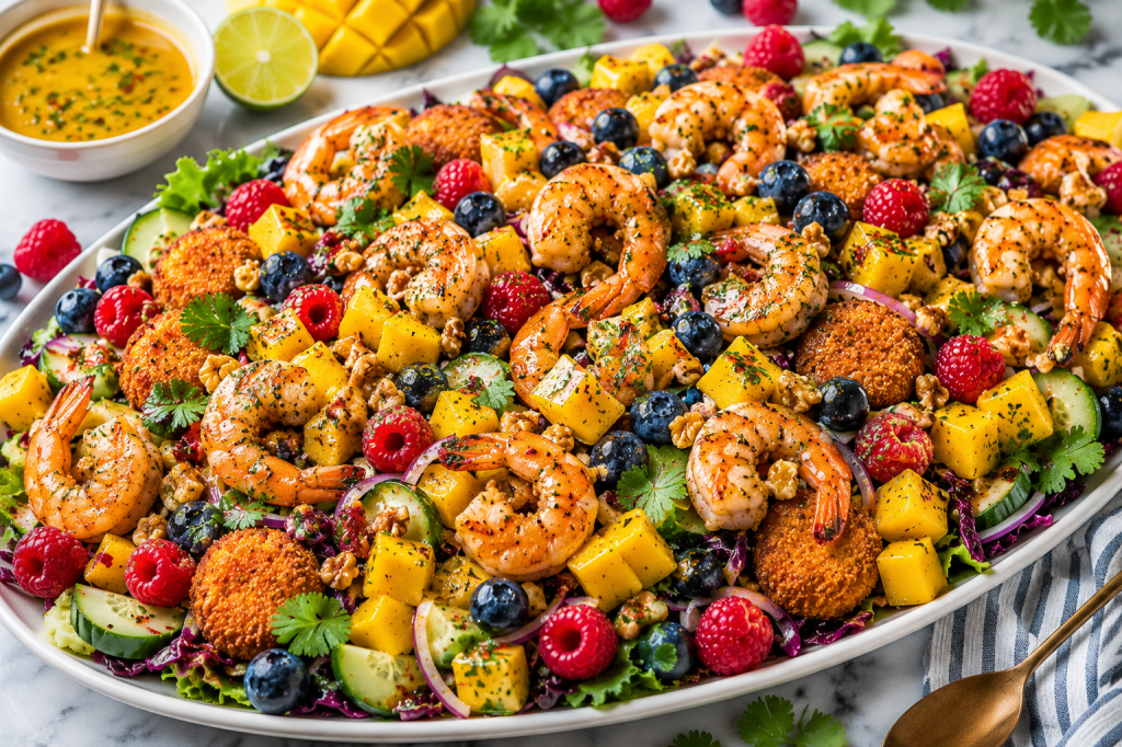 Tropical Shrimp & Mango Crunch Salad