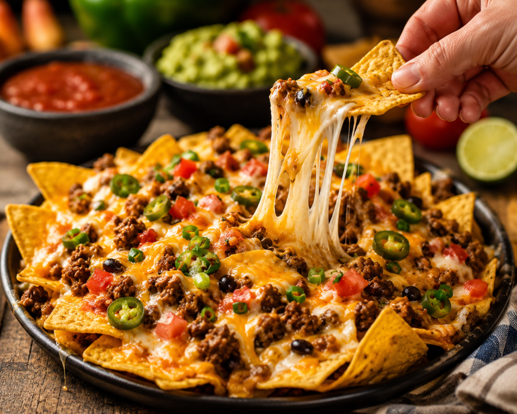 Ultimate Cheesy Mexican&nbsp;Nachos