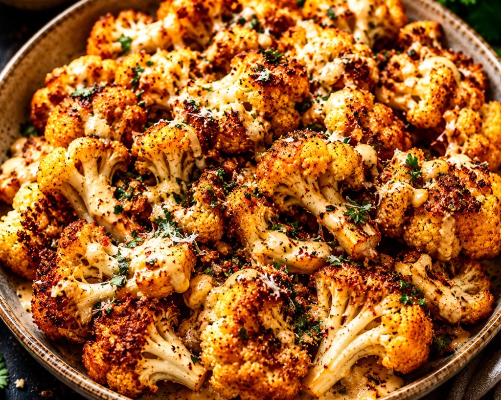 Crispy roasted cauliflower