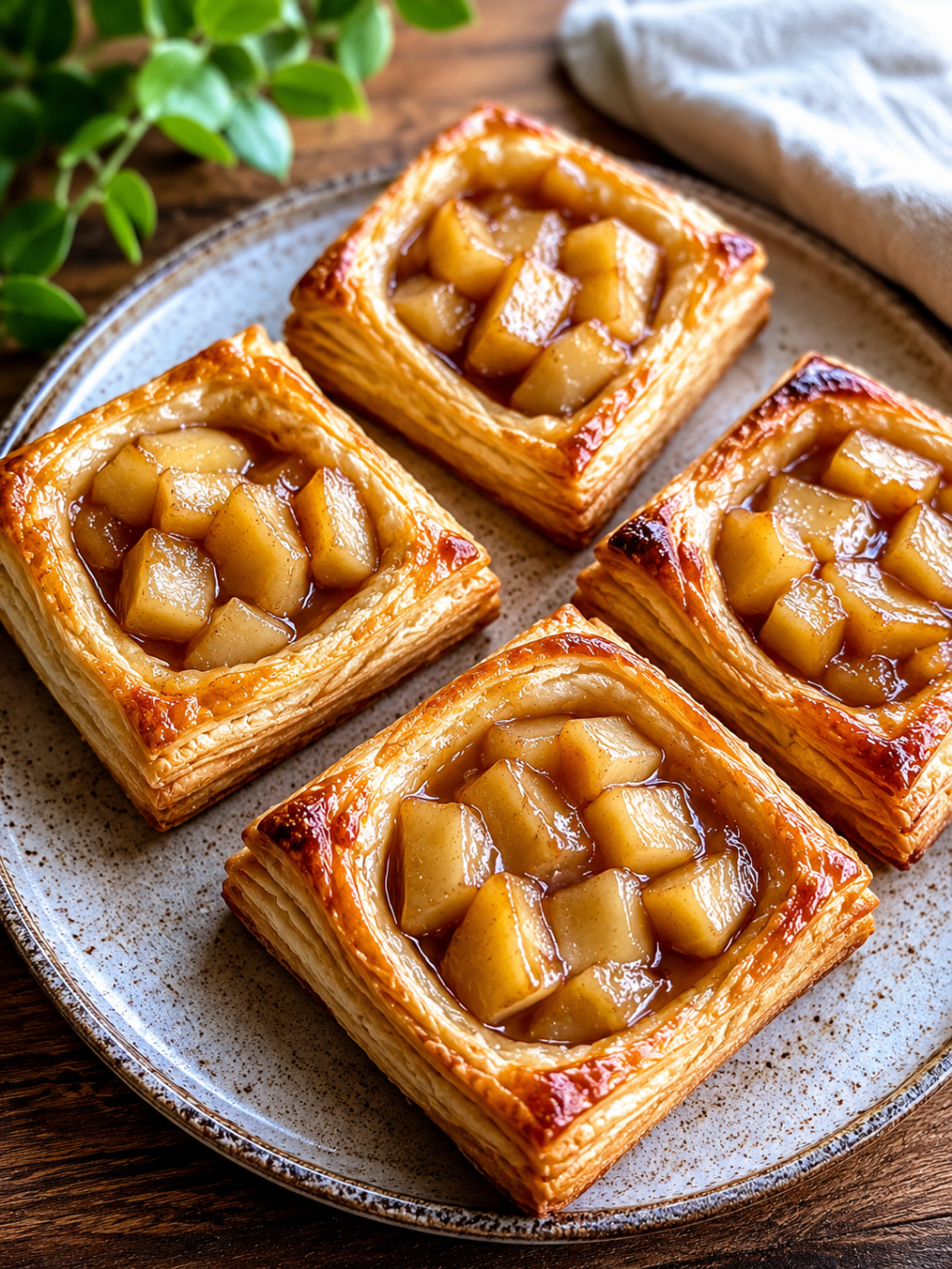 Caramel Apple Puff Pastry&nbsp;Squares