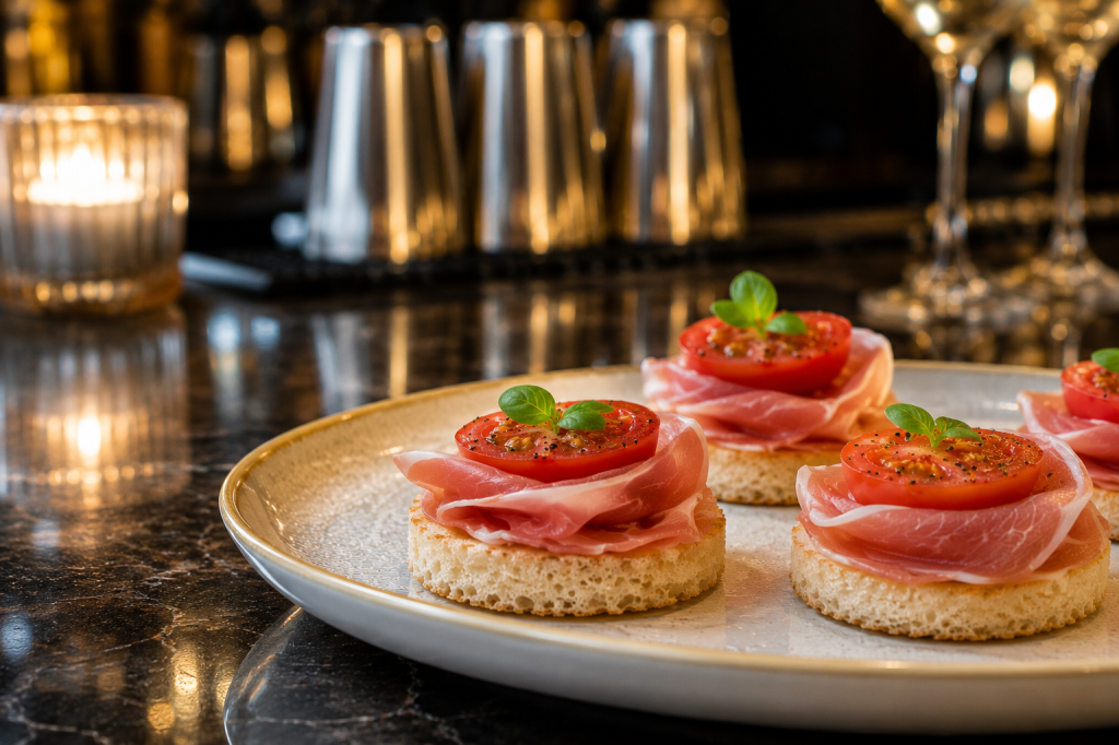 Prosciutto & Tomato Cocktail&nbsp;Canapés