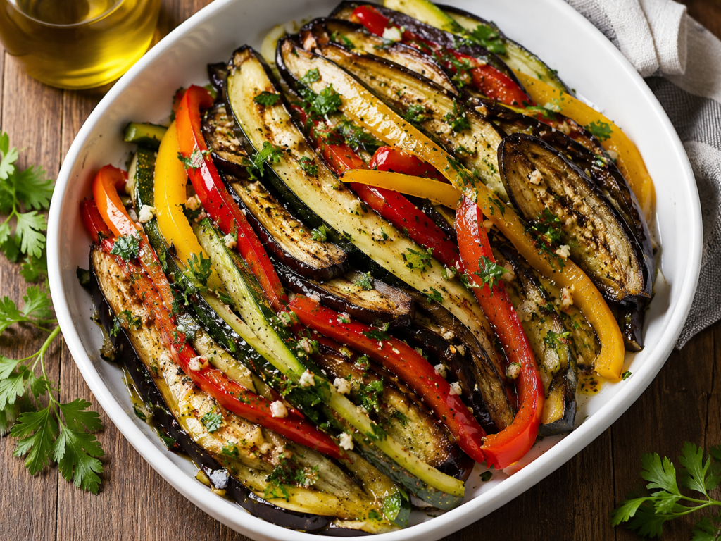 Mediterranean Air Fryer Grilled Vegetable Salad