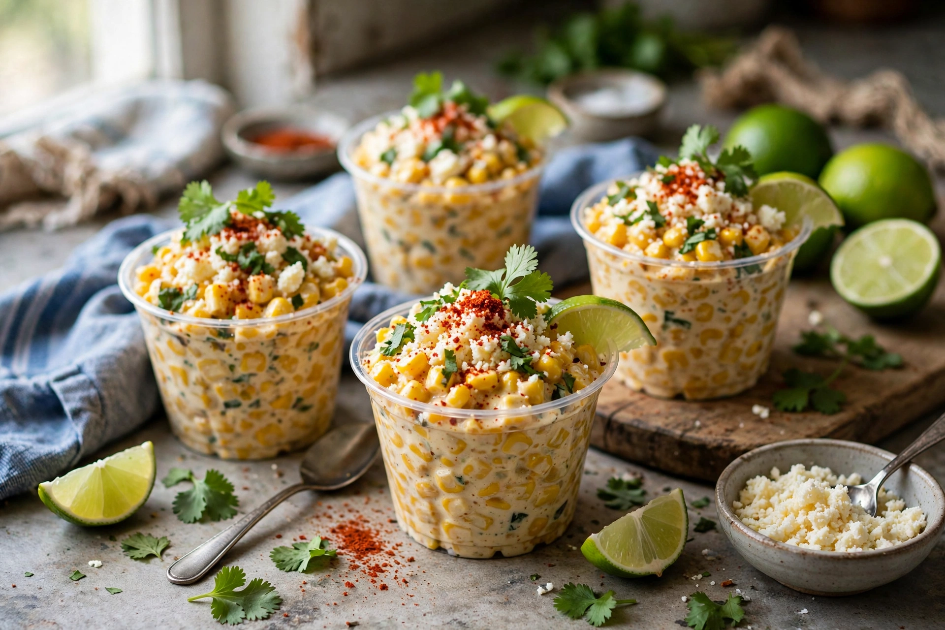 EASY MEXICAN STREET CORN CUPS (ELOTE EN VASO) – CREAMY, CHEESY & FLAVORFUL