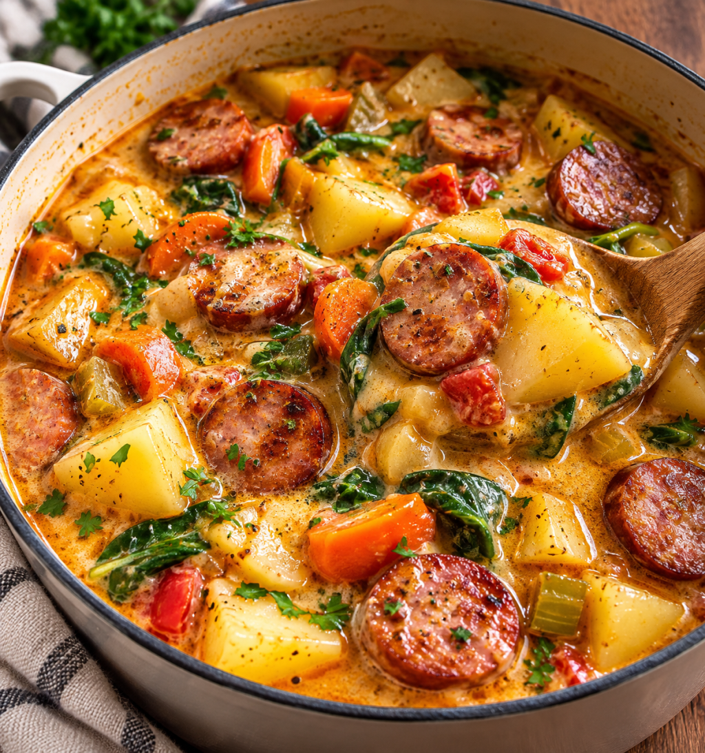 Creamy Sausage and Potato&nbsp;Stew