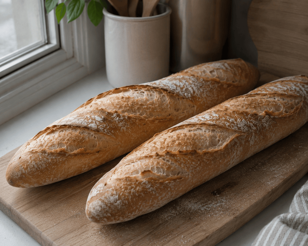 Homemade French-Style Baguettes with a Crisp Golden&nbsp;Crust