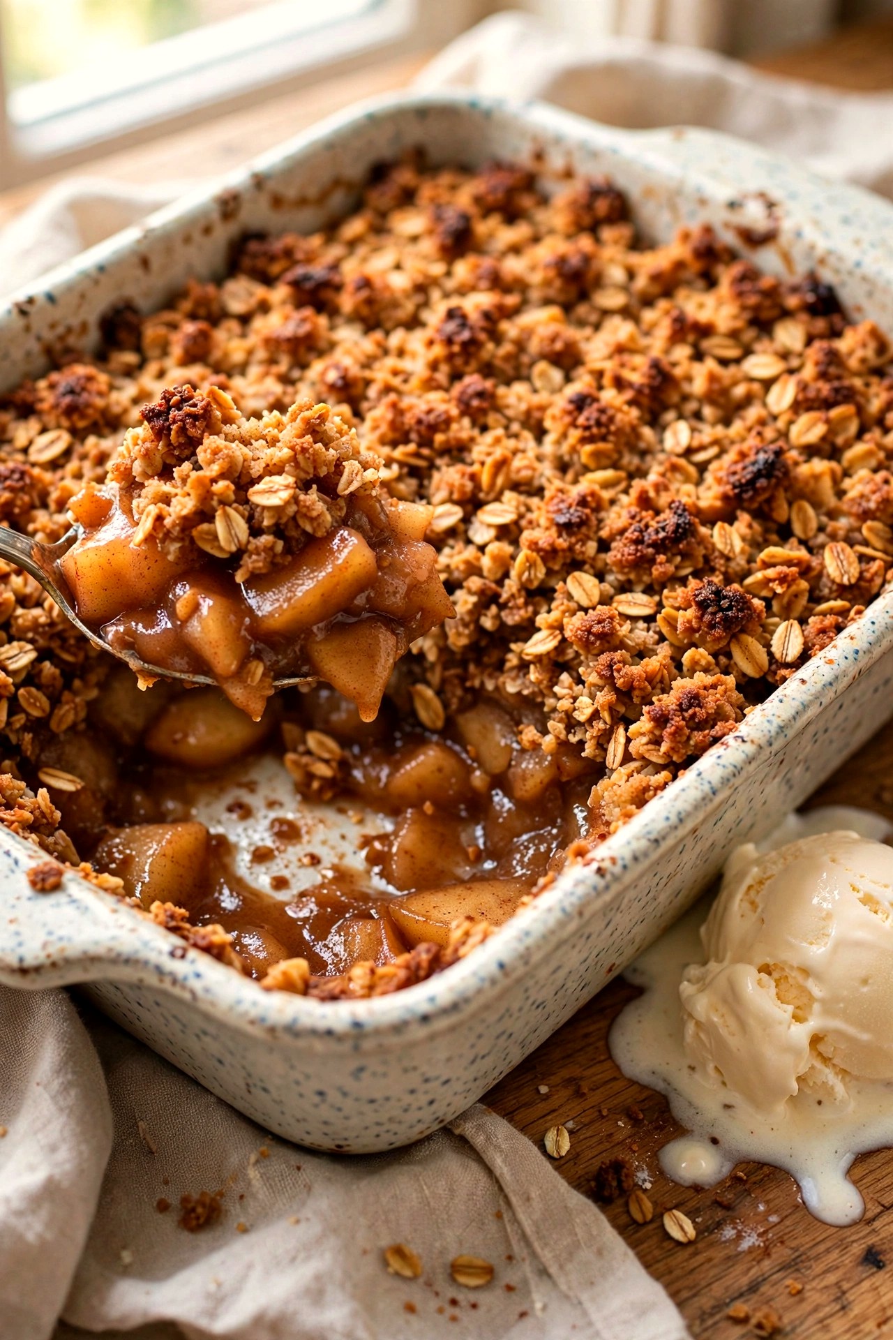 Apple Crisp with Oat Topping