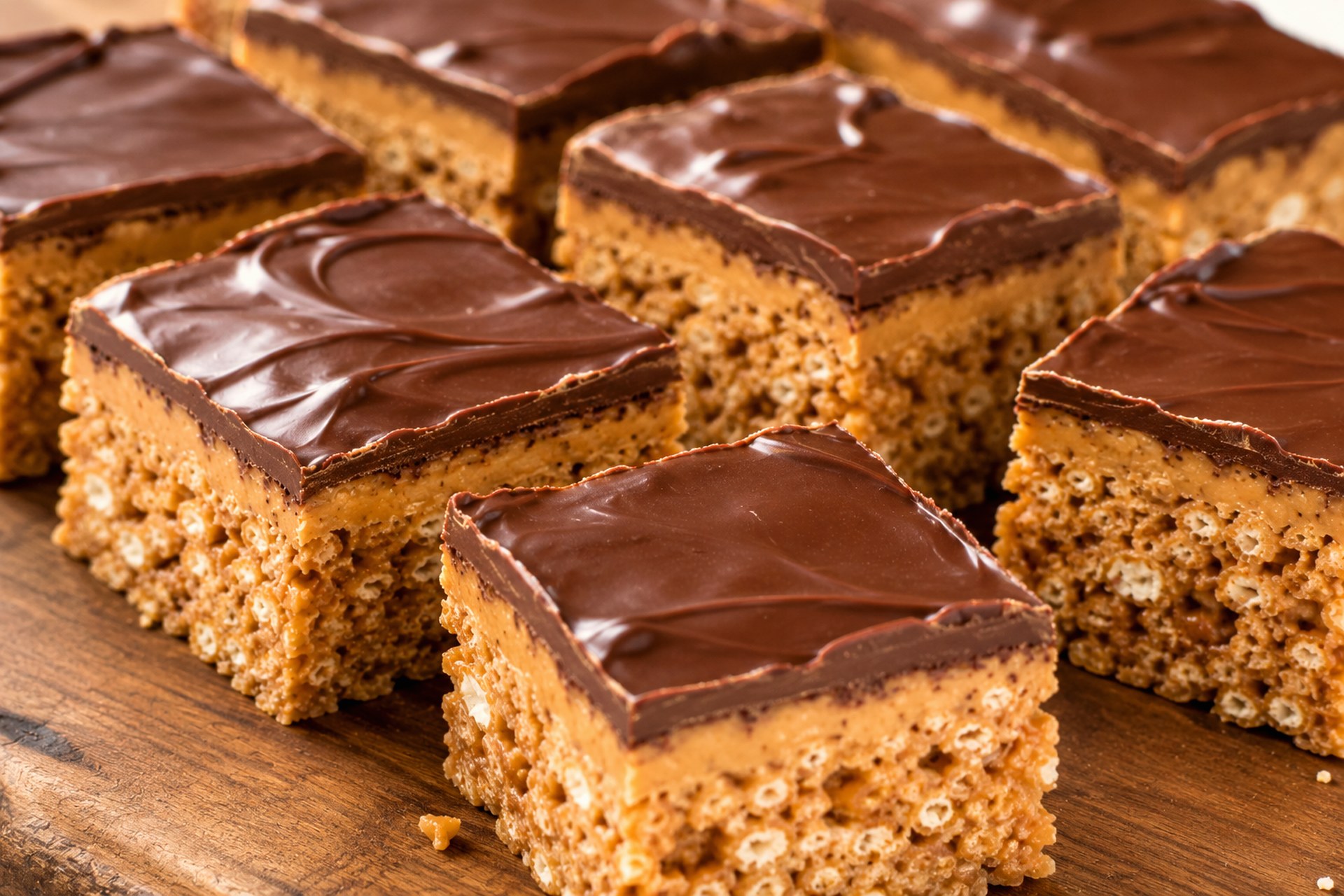 No-Bake Scotcharoos with Chocolate and Peanut Butter