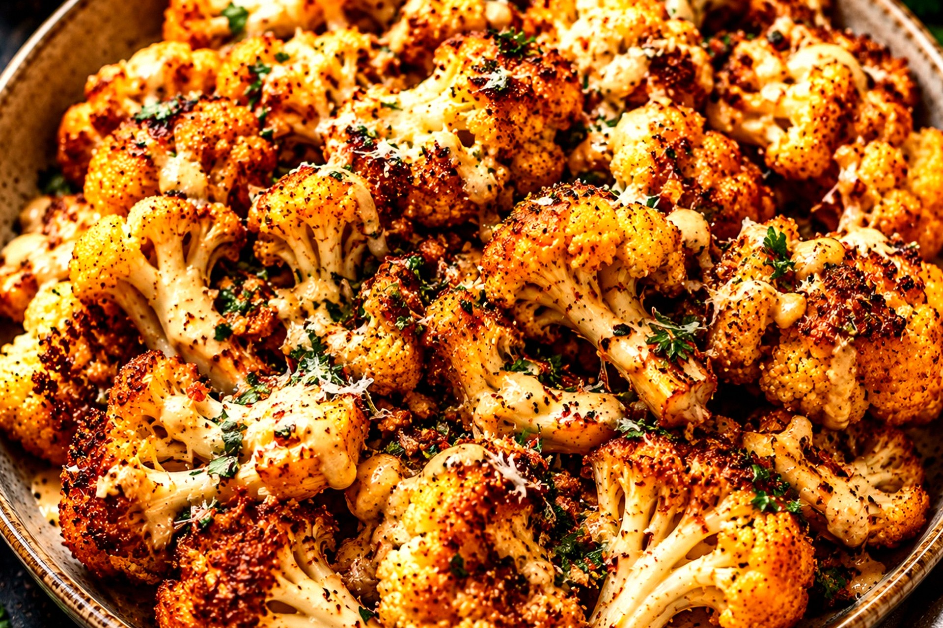 The Best Crispy Roasted Cauliflower Recipe – Perfectly Seasoned, Golden & Irresistible