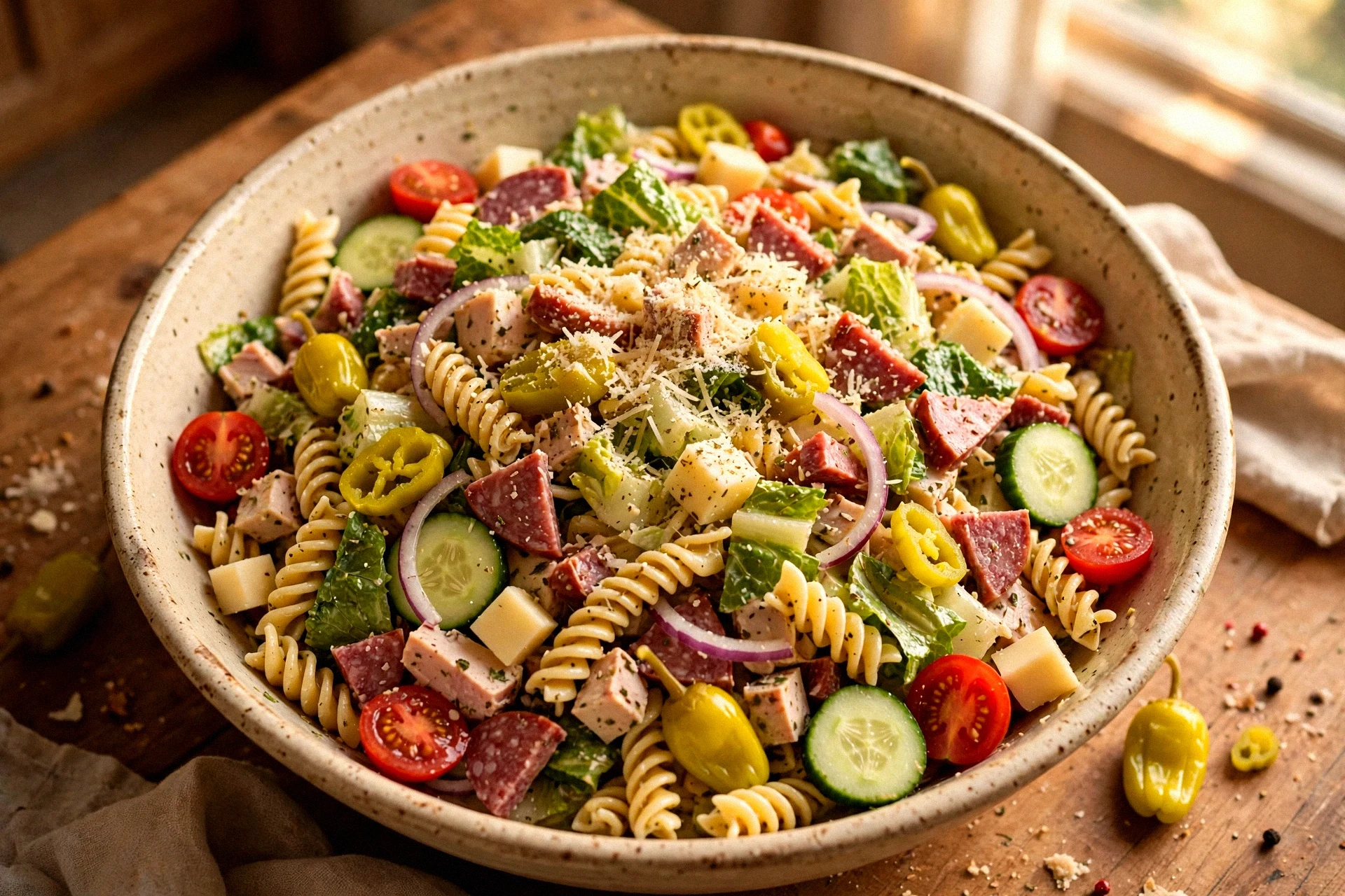 GRINDER ITALIAN PASTA SALAD YOU’LL NEVER STOP CRAVING