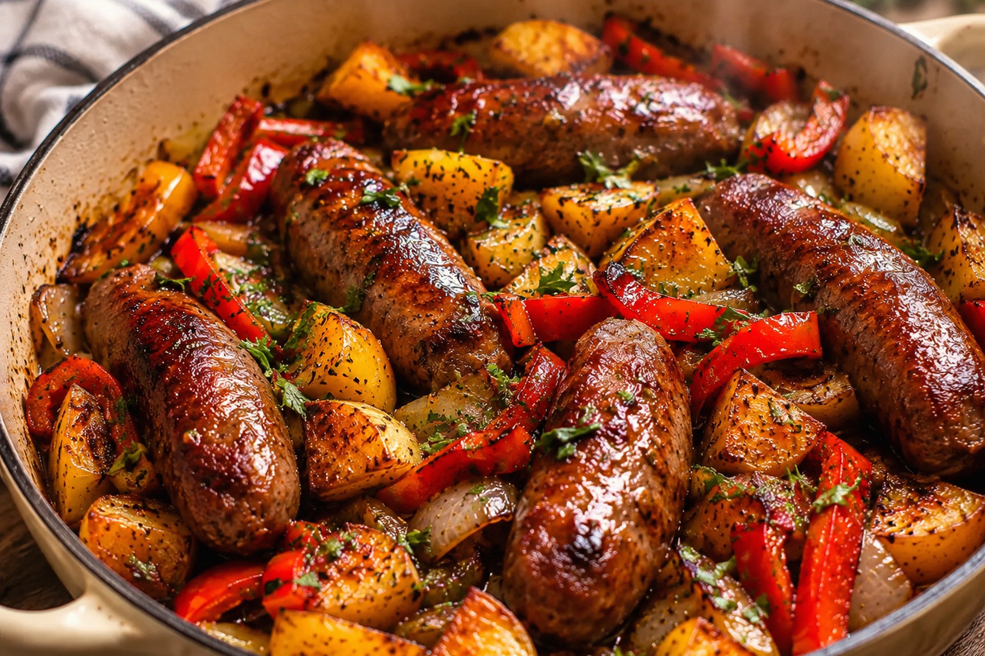 One-Pot Sausage, Peppers & Potatoes – The Ultimate Easy Family Dinner