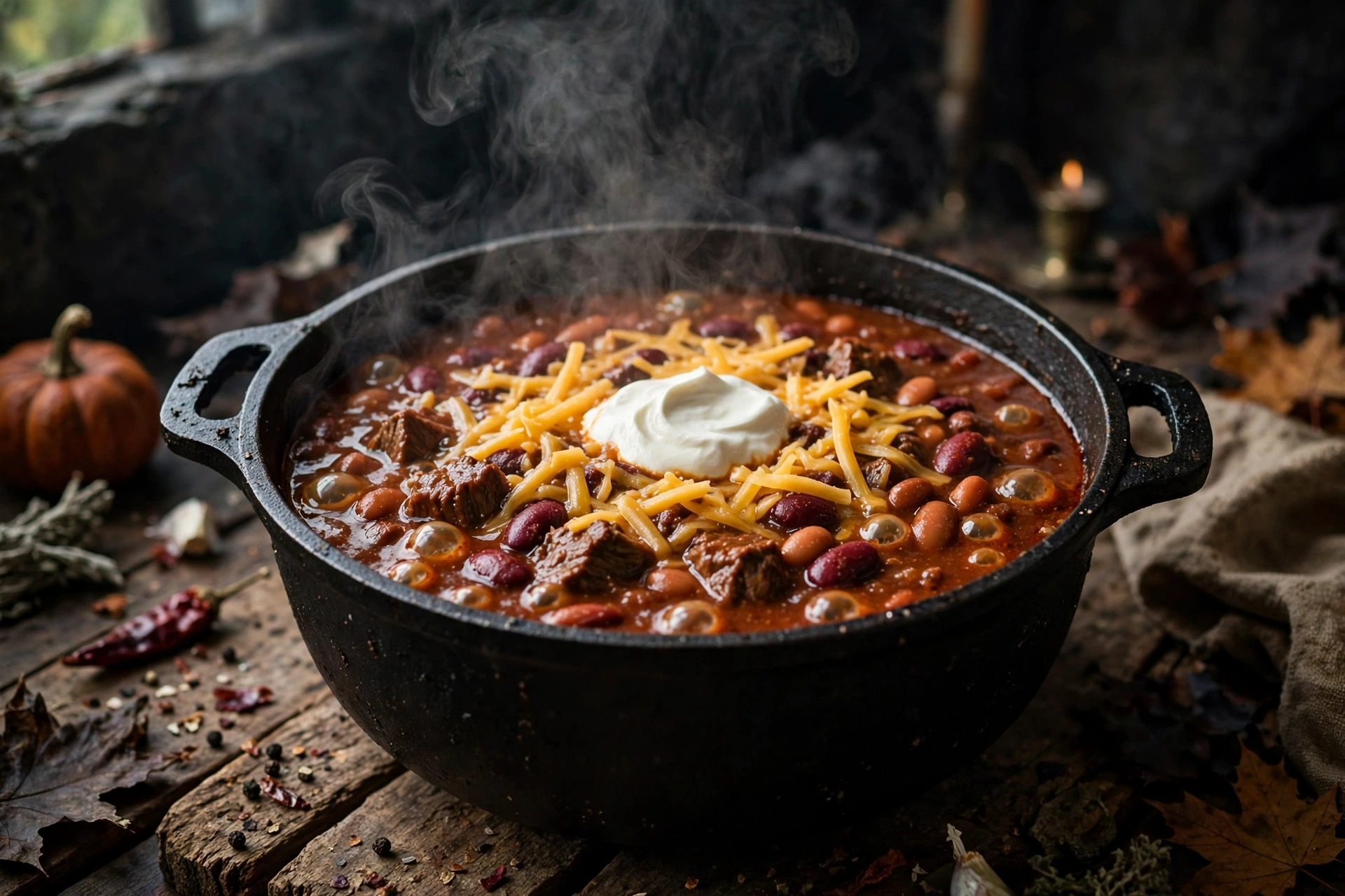 Halloween Slow Cooker Chili