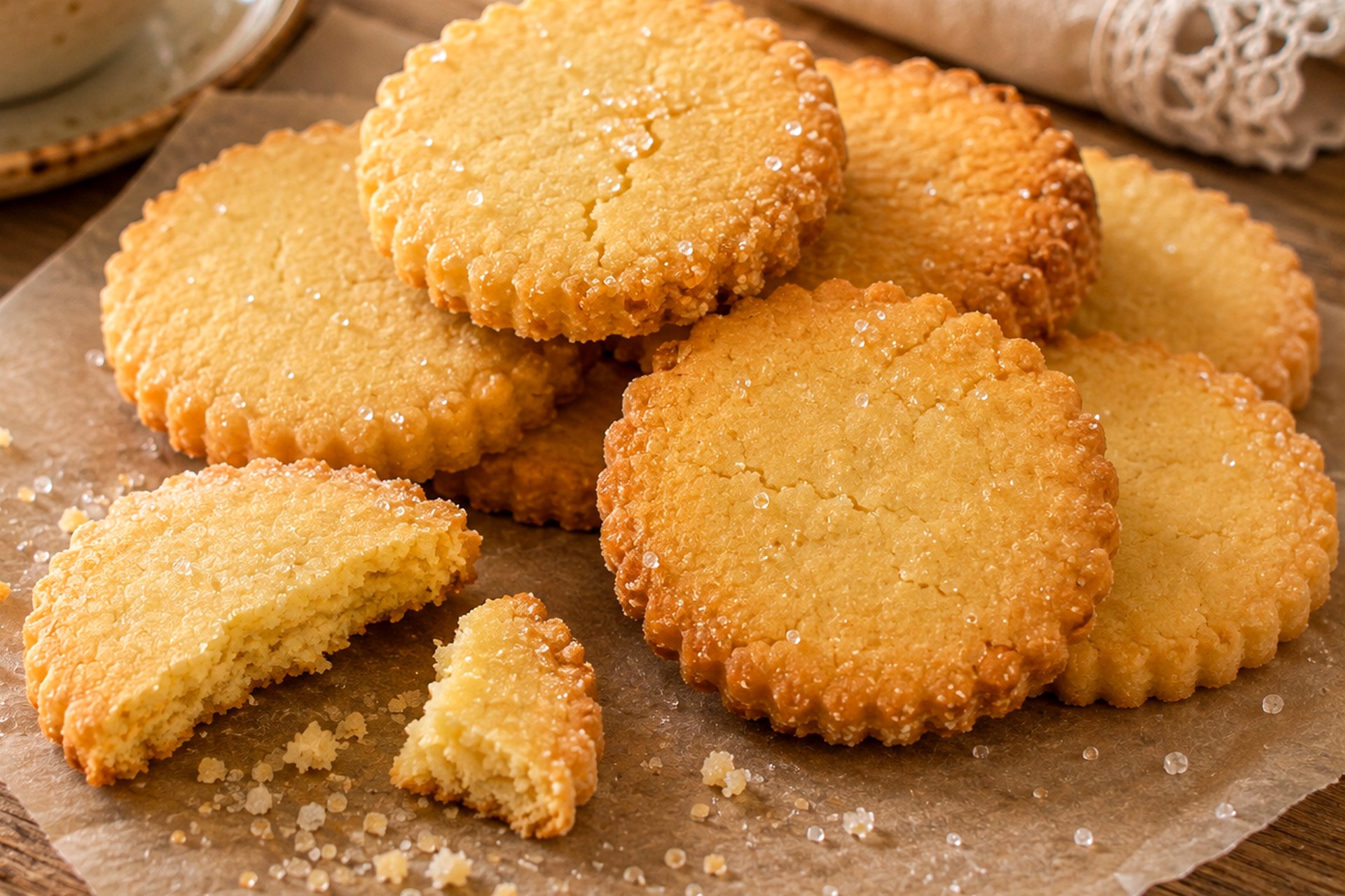 Classic Butter Shortbread Cookies